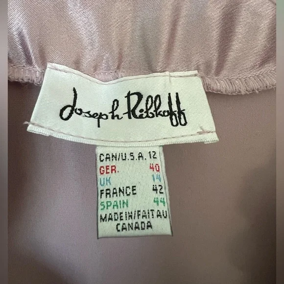 Joseph Ribkoff Satin Ruffle Wrap Blouse - Picture 3 of 7